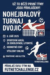Nohejbalový turnaj dvojic Litomyšl