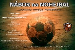 Nábor nových hráčů a hráček nohejbalu do : SK NÁŠ SPORT