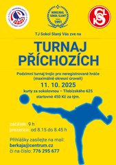 Turnaj příchozích - podzimní turnaj trojic PRO NEDOSTATEK TÝMŮ ZRUŠENO!!!