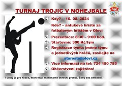 Nohejbalový turnaj trojic v Oloví