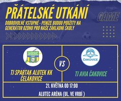 Přátelské utkání: ČELAKO vs ČAKO 21.5. Od 17hod.