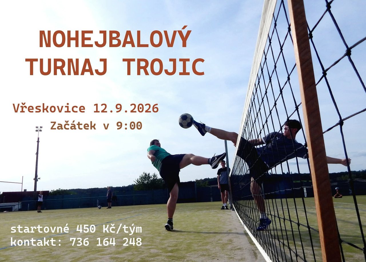 Plakát: Nohejbalový turnaj Vřeskovice