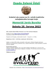 Turnaj trojic Zelené Údolí, 21. ročník - memoriál J. Bursíka
