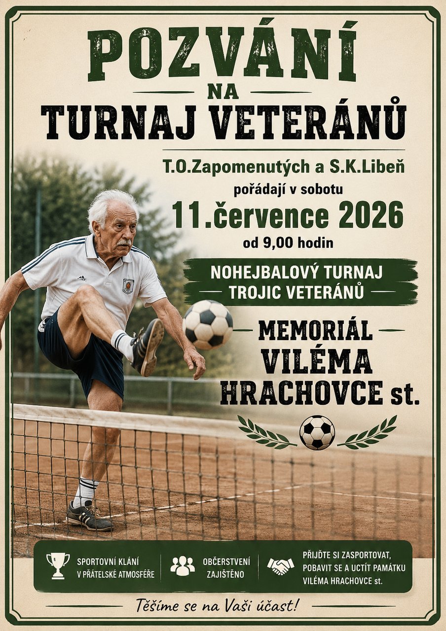 Plakát: TO ZAPOMENUTÝCH - veteráni 45+