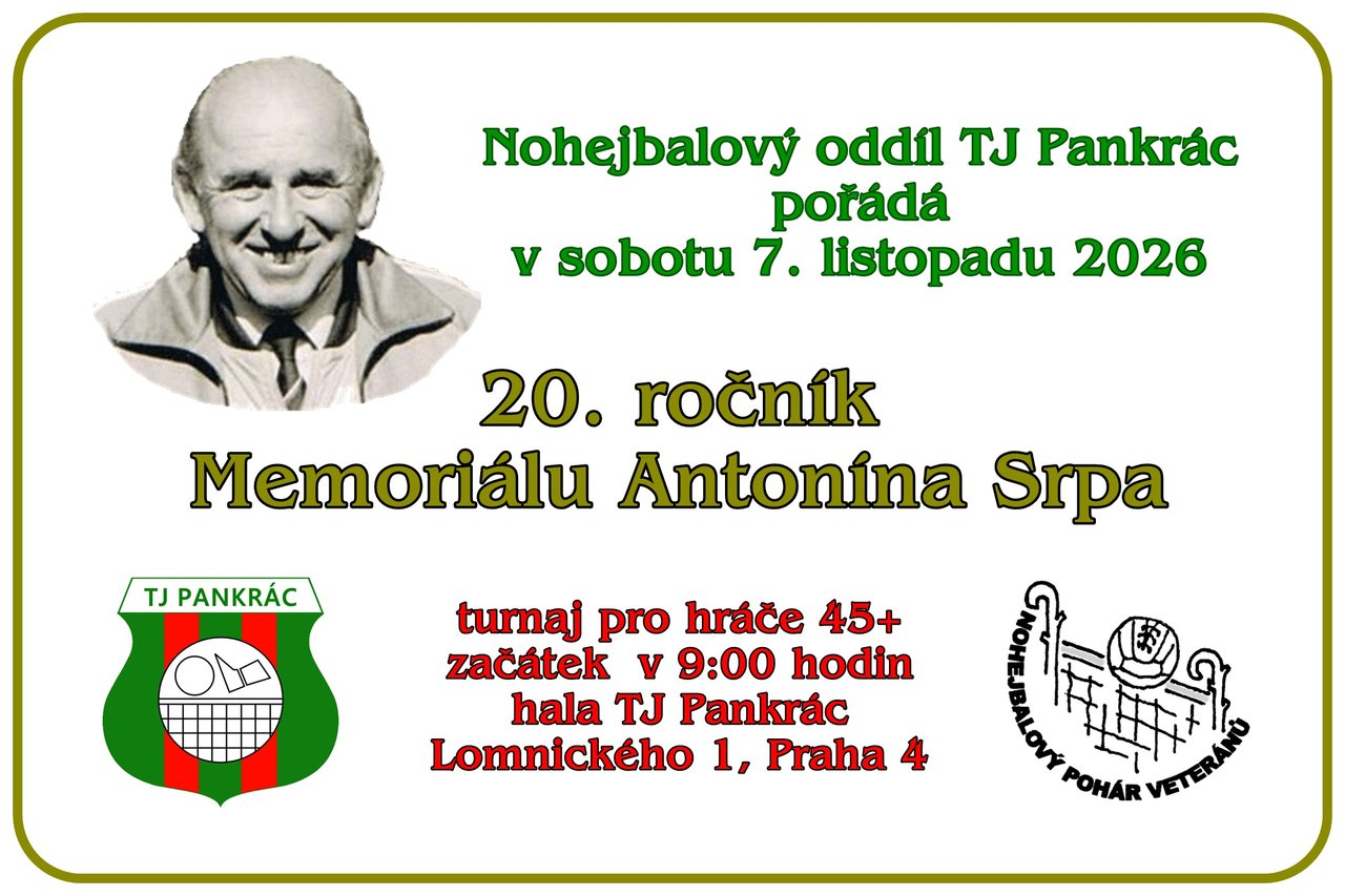 Plakát: 20. ročník Memoriálu Antonína Srpa