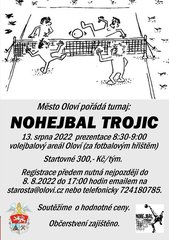 Nohejbalový turnaj trojic v Oloví