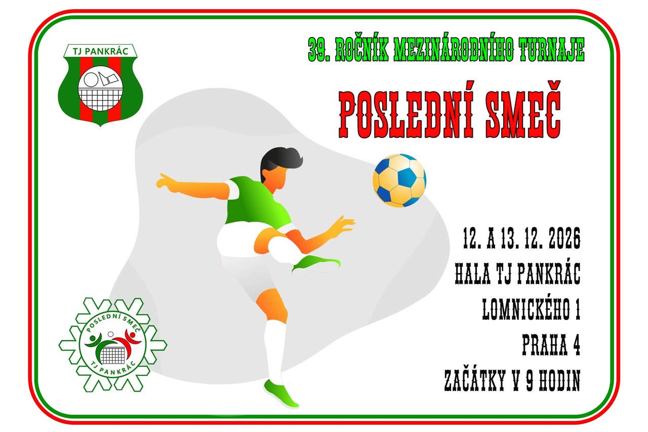 Plakát: 39. ročník turnaje Poslední smeč