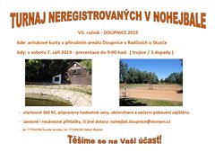 Turnaj neregistrovaných - Doupnice 2019