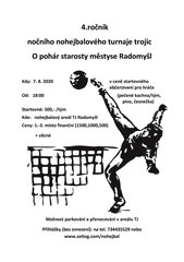 Noční turnaj trojic - O pohár starosty městyse Radomyšl
