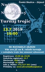 8. ročník nočního nohejbalového turnaje trojic v Zájezdě