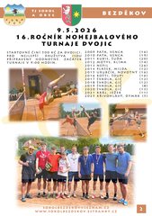 16. Ročník nohejbalového turnaje dvojic