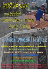 Noční nohejbalový turnaj Jardy Čecha 5. ročník