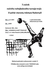 Noční turnaj trojic - O pohár starosty městyse Radomyšl