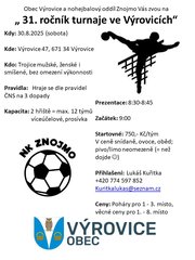 31. ročník - Nohejbalový turnaj Výrovice
