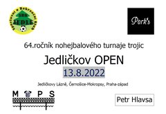 Jedličkov OPEN 2022 - 64.ročník nohejbalového turnaje trojic na tři dopady bez omezení