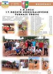 17. Ročník nohejbalového turnaje trojic
