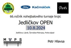 Jedličkov OPEN 2024 - 66.ročník nohejbalového turnaje trojic na tři dopady bez omezení