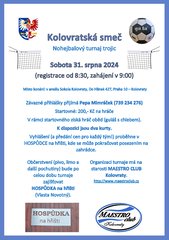 Plakát na turnaj