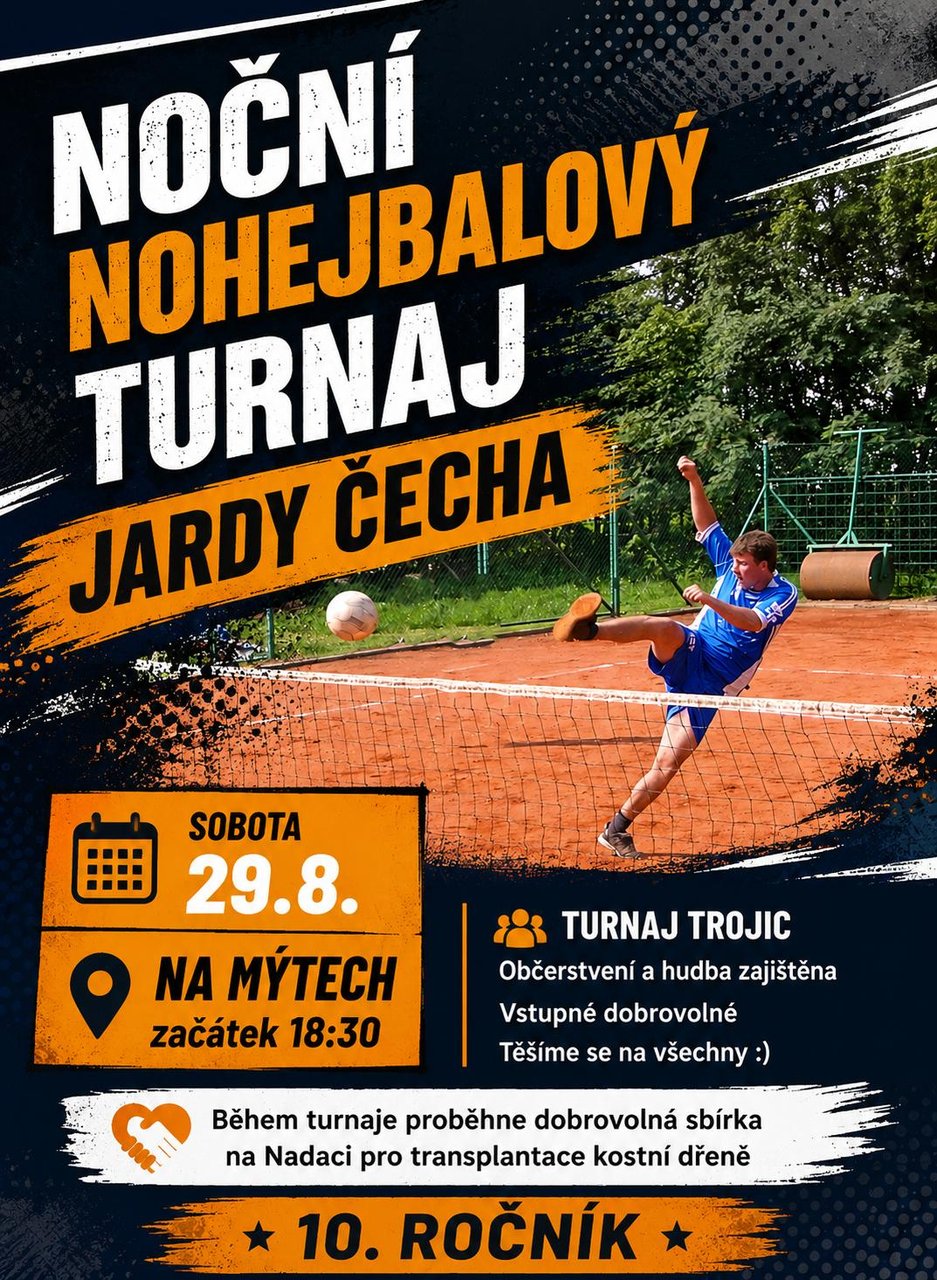 Plakát: Memorial Jardy Čecha 10. ročník