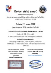 Plakát Kolovratská smeč 2022
