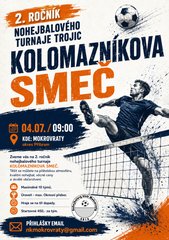 2. ročník nohejbalového turnaje trojic KOLOMAZNÍKOVA SMEČ, max. okresní přebor